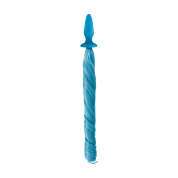Unicorn Tails Pastel Blue - záróizom tágító, lazító eszköz, színes lófarokkal