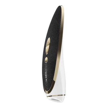Satisfyer Luxury Pret-a-porter - vibráló csiklóizgató (fekete-fehér) - az igazi kényeztetés