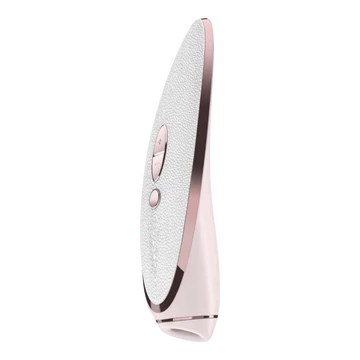 Satisfyer Luxury Pret-a-porter - vibráló csiklóizgató (fehér-rózsaarany) - az igazi kényeztetés