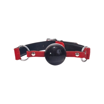 Silicone Ball Gag Red - bizalmi játékok fetish kelléke