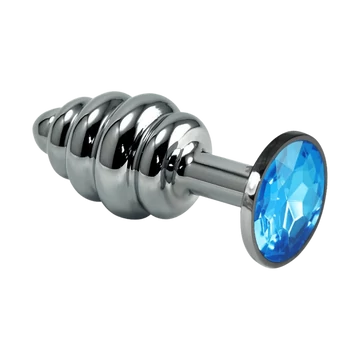 Rosebud Spiral Plug Blue - záróizom tágító, lazító eszköz