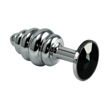 Rosebud Spiral Plug Black - záróizom tágító, lazító eszköz