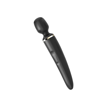 Satisfyer Wand-er Woman masszázs vibrátor (fekete) - az igazi kényeztetés