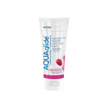 AQUAglide Málnás síkosító - 100ml - ízesített, vízalapú és óvszerbarát