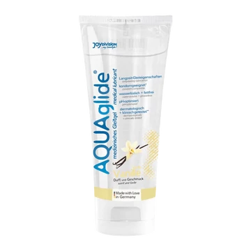 AQUAglide Vaníliás síkosító - 100ml - ízesített, vízalapú és óvszerbarát