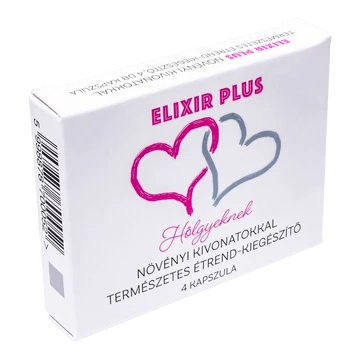 Elixir Plus vágyfokozó - 4db kapszula - libidófokozó kapszula nőknek