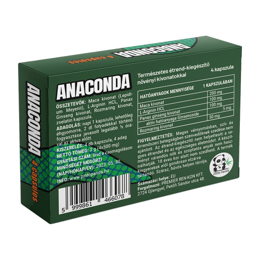 Anaconda - 4db kapszula - potencianövelő Anaconda - 4db kapszula - potencianövelő