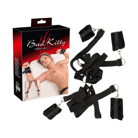 Bad Kitty Bed Shackles - minőségi bilincs BDSM játékokhoz