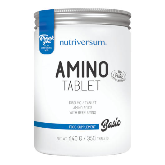 Amino Tablet - 350 tabletta - BASIC - Nutriversum - adagonként 6300 mg aminosav