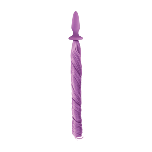 Unicorn Tails Pastel Purple - záróizom tágító, lazító eszköz, színes lófarokkal