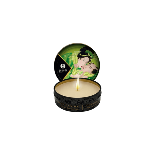 Shunga - Masszázsgyertya Zöldtea (30ml) - kozmetikai minőségű, természetes olajok
