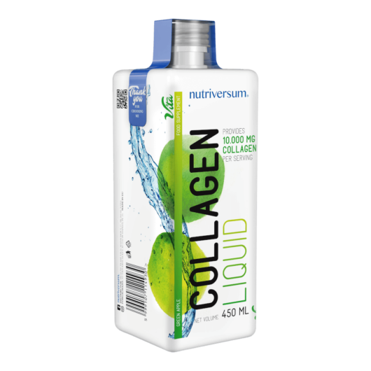 Collagen liquid - 10.000 mg - 450 ml - VITA - Nutriversum - zöld alma - 
