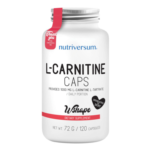 L-Carnitine caps - 120 kapszula - WSHAPE - Nutriversum - 