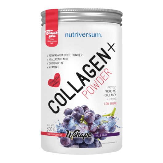 Collagen+ - 600 g - WSHAPE - Nutriversum - kékszőlő - 