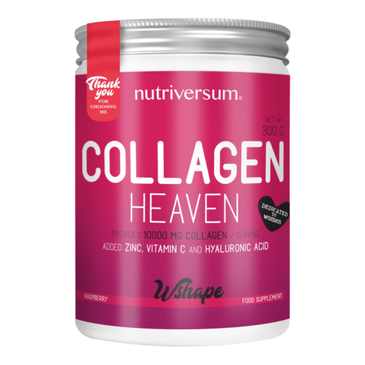 Collagen Heaven - 300 g - WSHAPE - Nutriversum - málna - 10.000mg Kollagén