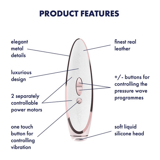 Satisfyer Luxury Pret-a-porter - vibráló csiklóizgató (fehér-rózsaarany) Satisfyer Luxury Pret-a-porter - vibráló csiklóizgató (fehér-rózsaarany)