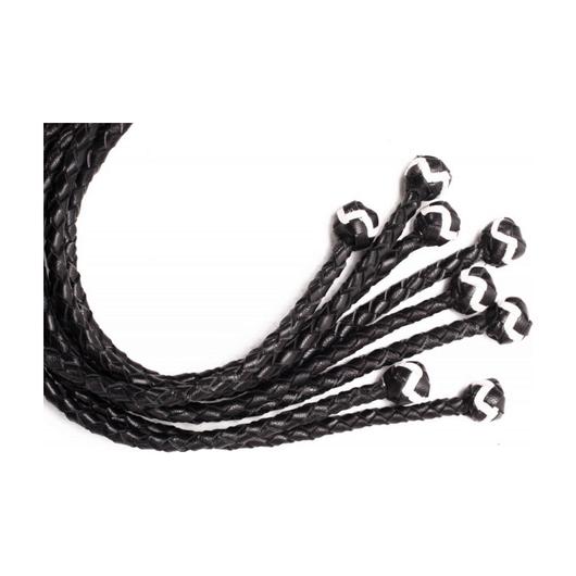 8 Tail Polish Leather Flogger 22 inch