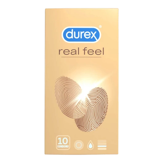Durex RealFeel óvszer (10db) - latexmentes óvszer