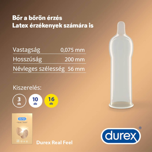 Durex RealFeel óvszer (16db)