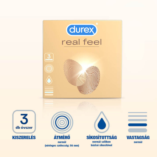 Durex RealFeel óvszer (3db)