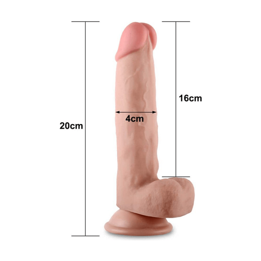Lovetoy - Sliding Skin Dong 8 inch