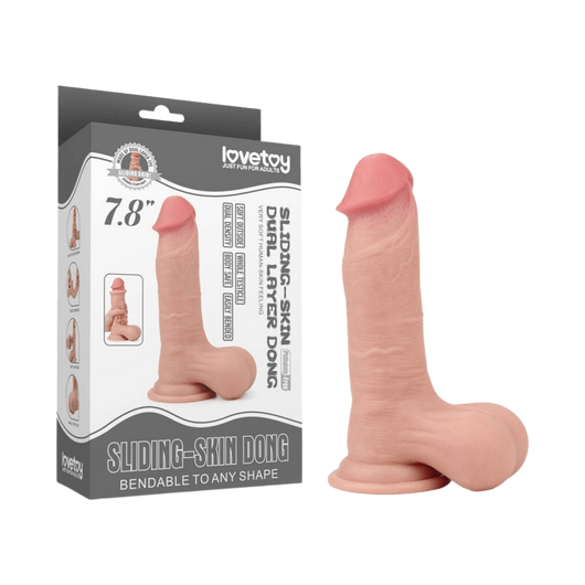 Lovetoy - Sliding Skin Dong 7.8 inch