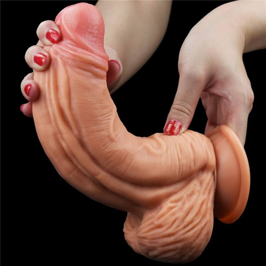 Lovetoy - Dual-layered Silicone Nature Cock - 10 inch Lovetoy - Dual-layered Silicone Nature Cock - 10 inch
