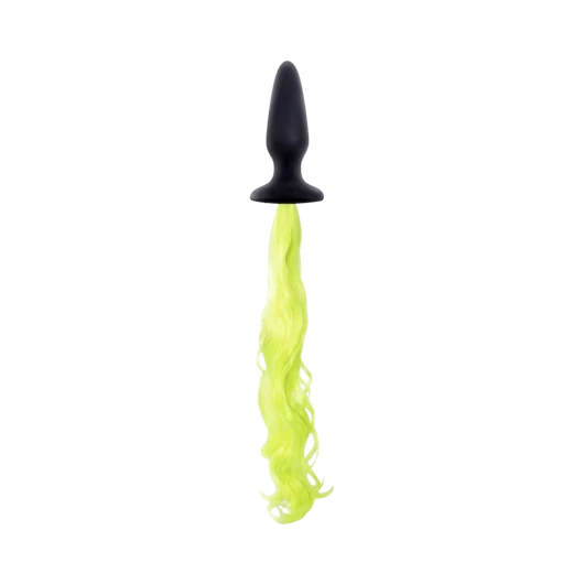 Unicorn Tails Yellow - záróizom tágító, lazító eszköz, színes lófarokkal