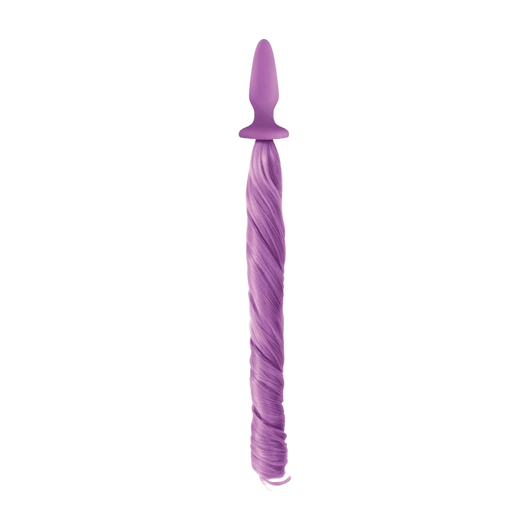 Unicorn Tails Pastel Purple - záróizom tágító, lazító eszköz, színes lófarokkal