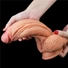 Kép 2/5 - Lovetoy - Dual-layered Silicone Nature Cock - 10 inch - hajlítható, bőrszerű, tapadókoronggal